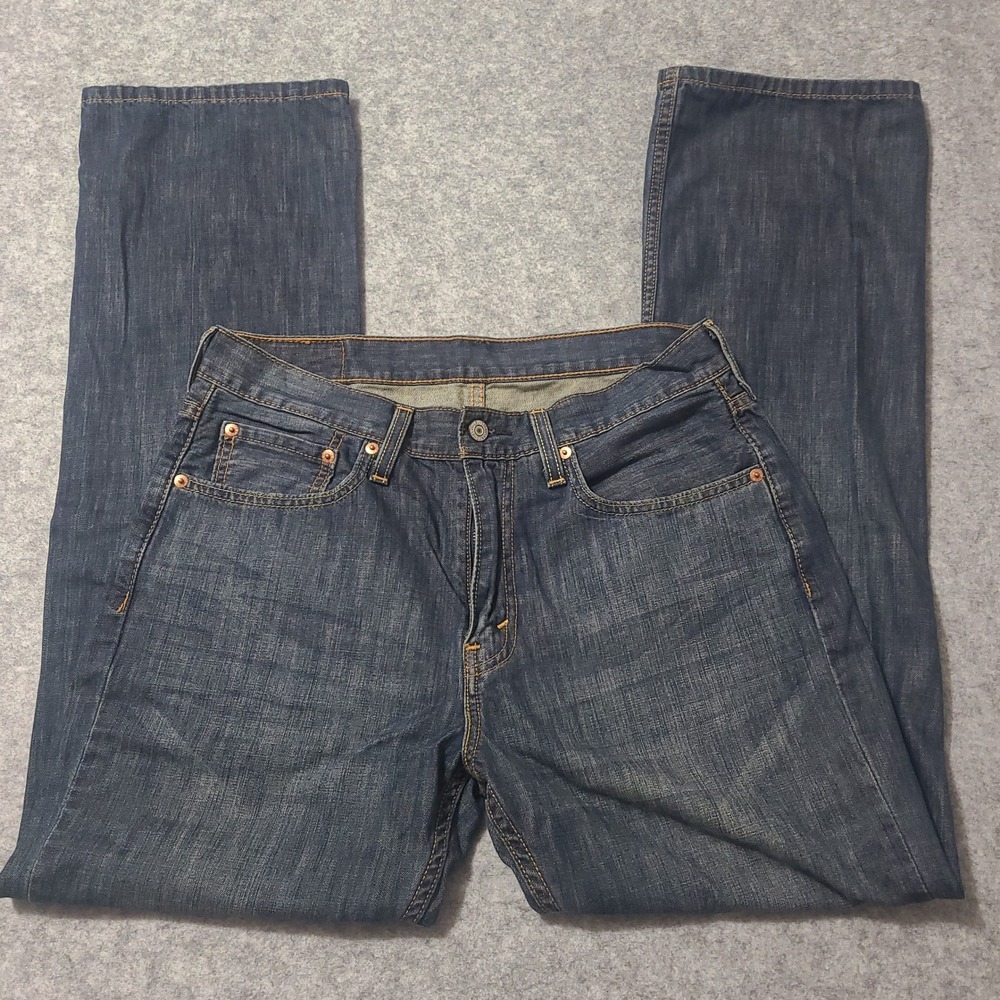 Levi's 527 Slim Bootcut Jeans Mens 32x32 Blue Dark Wash Denim